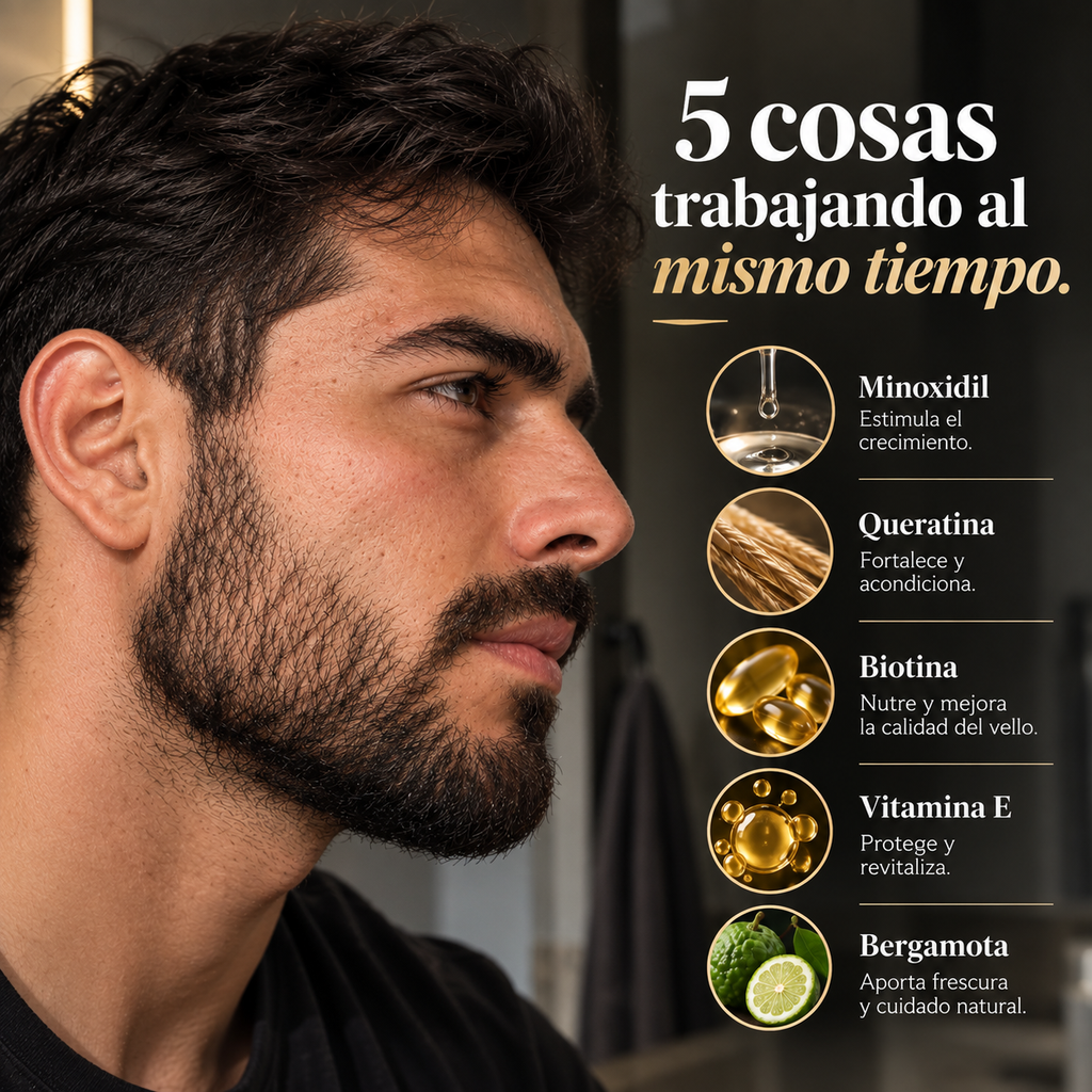Crema MÉLAMUS™ — Recuperá la apariencia de tu barba